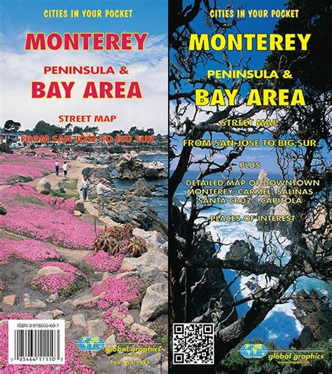 Monterey Peninsula And Bay Area Santa Cruz California Recreation Map
