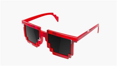 Pixel Style Sunglasses 3d Model Turbosquid 1960427