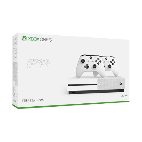 Microsoft Xbox One S 1tb Console With 2 Controllers Open