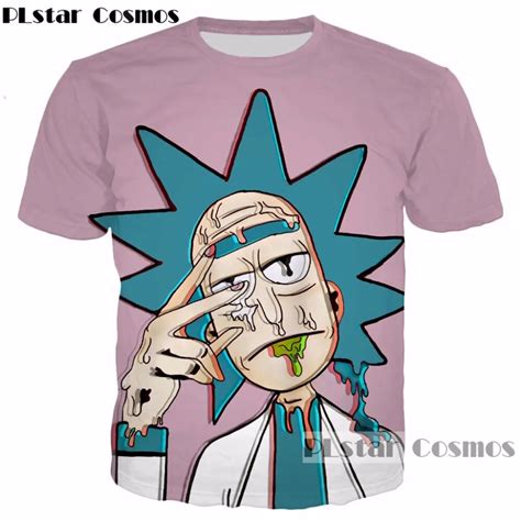Buy Plstar Cosmos 2018 Summer New Style 3d T Shirt Cartoon Rick And Morty Funny