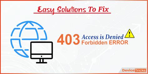 [Fix] 403 Forbidden Error [Access Denied] - Device Tricks