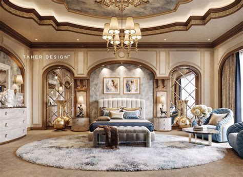 Guest Bedroom Design For Luxury Mansion Located In Dubaiuae ©2017