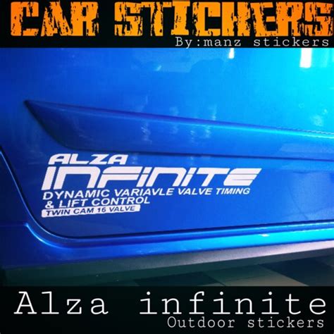 Share your favorite gif stickers now. Perodua Dvvt Alza infinite car stickers (1set) left &right ...