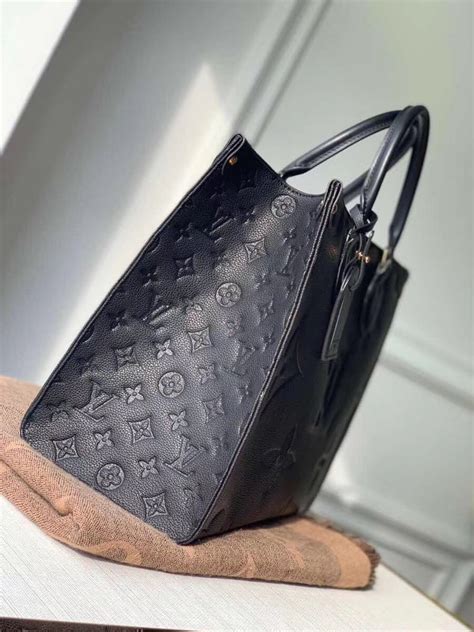 Louis Vuitton Monogram Empreinte Giant Onthego Tote Bag Mm Black