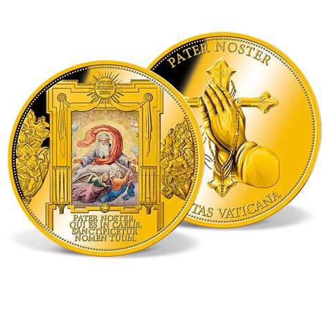 Our Father Commemorative Coin Gold Layered Gold