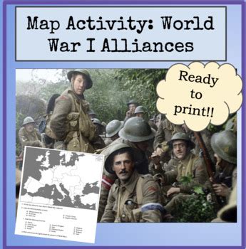 Map Activity World War I Alliances By History Nerds Unite Tpt