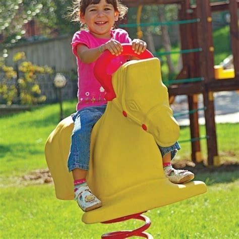 Horse Spring Rider Playground Equipment Pros