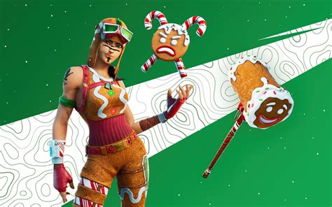 1440x900 Gingerbread Raider Outfit Fortnite Wallpaper1440x900