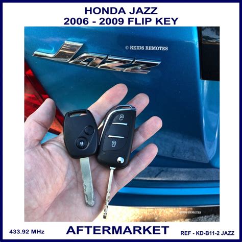 The name jazz has been used on many honda vehicles so look in your owner's manual or call a honda dealer to find put key in door will not turn anyway but will work from boot on a honda jazz 07. Honda Jazz 2006 - 2009 2 button OEM remote key G8D-382H-A ...