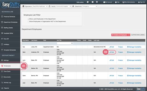 Easyshifts Online Help Overtime Override