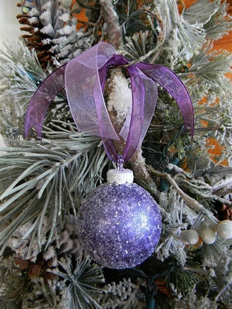Purple Christmas Ornament Glass Christmas Tree Ornament Sugar Creek