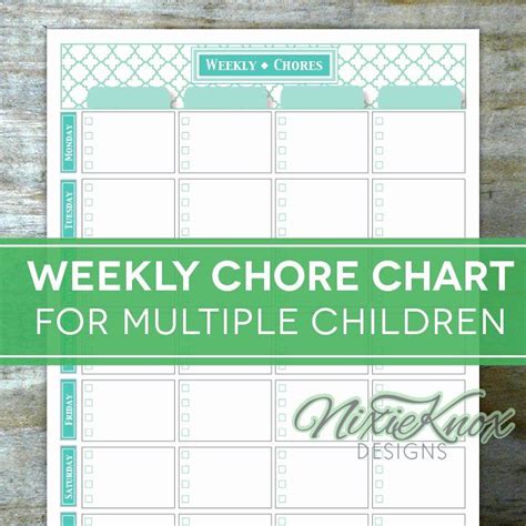 Multiple Kids Chore Chart Awesome Chore Chart Multiple Children