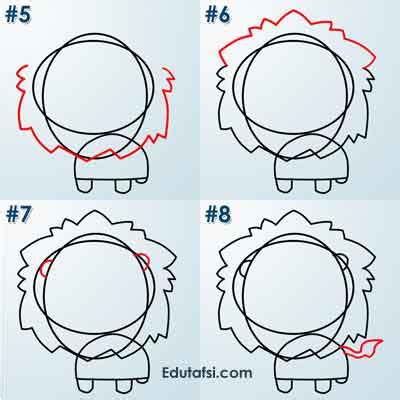 1 download gambar kartun keren. CARA MENGGAMBAR KARTUN SINGA LUCU STEP BY STEP