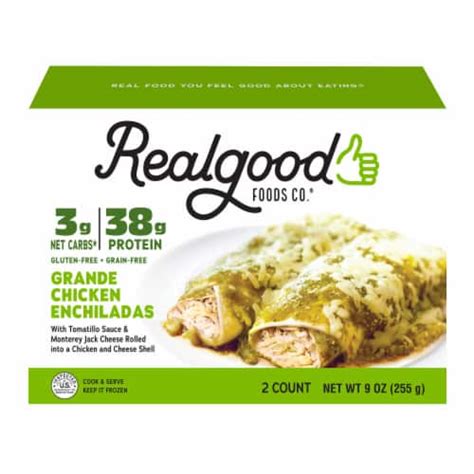 The Real Good Food Company® Grande Chicken Enchiladas Frozen Meal 9 Oz Frys Food Stores