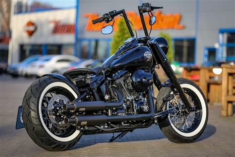 Thunderbike Black Gloss H D Softail Slim Fls Custom Motorcycle