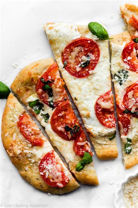 I always keep flatbread in my freezer for those nights when it's 5 pm, everyone is which to me feels like less pressure. Homemade Flatbread Pizza Recipe | Sally's Baking Addiction