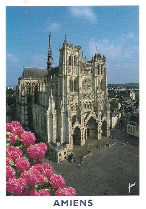 unesco whs postcards collection france amiens cathedral
