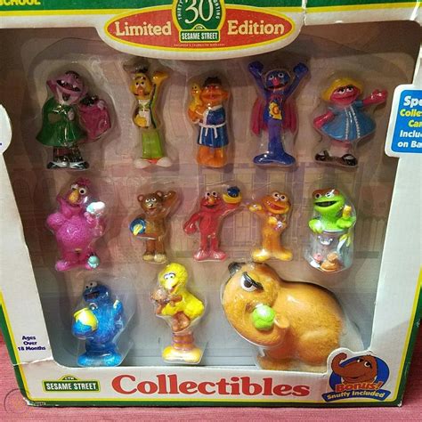 1997 tyco sesame street collectibles 30th anniversary 13 figure set 1861929453