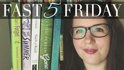 Books For Summer Fast Five Friday Youtube