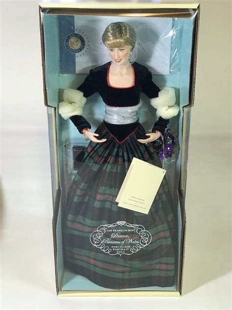 The Diana Princess Of Wales Vintage Doll In A Box By Franklin Mint Nrfb