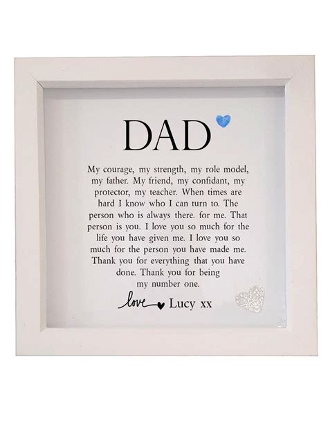 Personalised Dad Box Framed Poem T For Dad Father Poem Dad Etsy In My Xxx Hot Girl