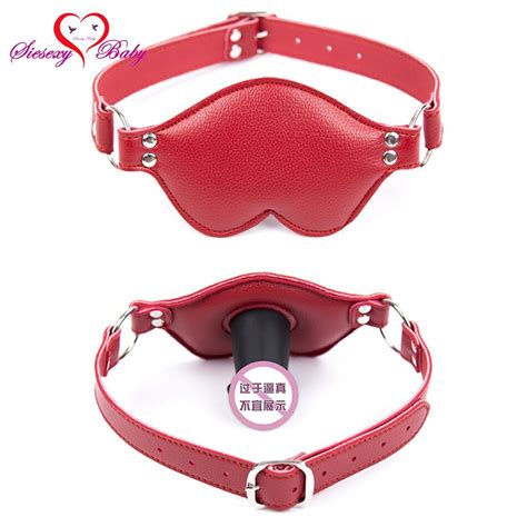 Red Heart Sharp Bondage Restraints Dildos Mouth Gag Oral Fixation Mouth Stuffed Adult Games