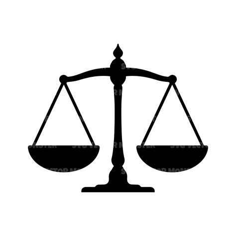 Scales of Justice Svg Weight Scale Svg Vector Cut File for - Etsy Canada
