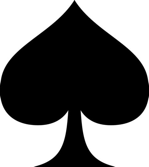 A Black And White Ace Playing Card Symbol