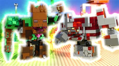 Lego Minecraft Jungle Abomination Vs The Redstone Monstrosity Youtube