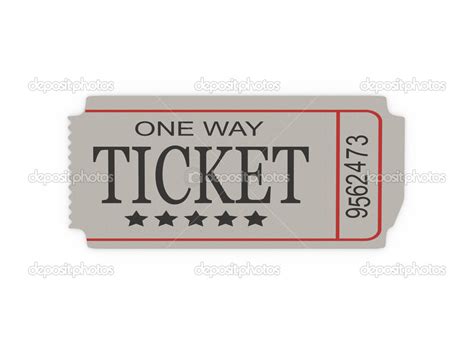 One Way Ticket Stock Photo By ©smolnitzki 26121909