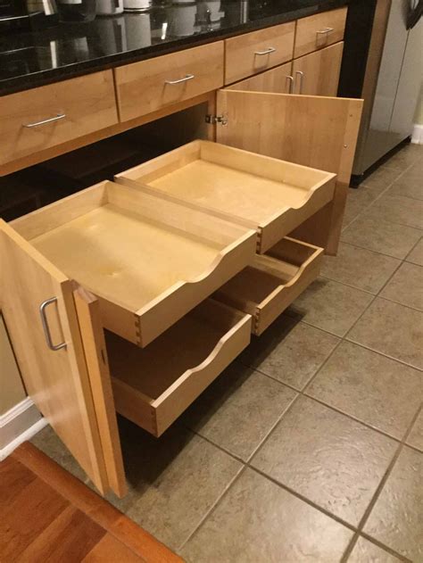 Roll Out Drawers For Kitchen Cabinets Amazon Smart Design 1 Tier