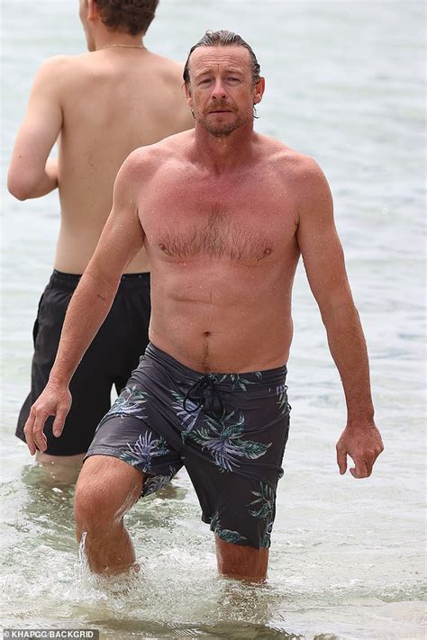 Shirtless Simon Baker Proves He Is Getting Better With Age As He Goes For A Swim BroRead Com
