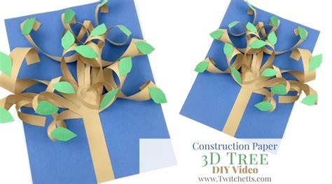 Construction Paper 3d Tree Video Twitchetts