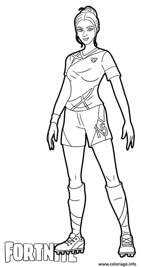 Coloriage fortnite à imprimer dessin de fortnite à colorier fortnite est un jeu vidéo de survie et de construction en coopération développé par people can fly et epic games lancé en 2017. Coloriage Poised Playmaker skin from Fortnite - JeColorie.com