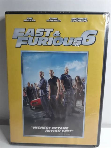 Fast And Furious 6 Dvd Dwayne Johnson Paul Walker Vin Diesel Justin