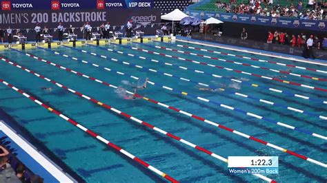 Womens 200m Backstroke C Final 2019 Speedo Junior Nationals Youtube