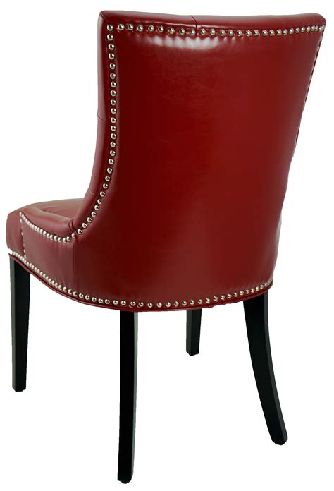 Stay updated about red leather dining chairs for sale. Leather Parson, Dining Room & Kitchen Chairs :: Red Accent ...