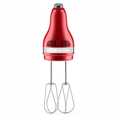 Kitchenaid Ultra Power 5 Speed Empire Red Hand Mixer With 2 Stainless