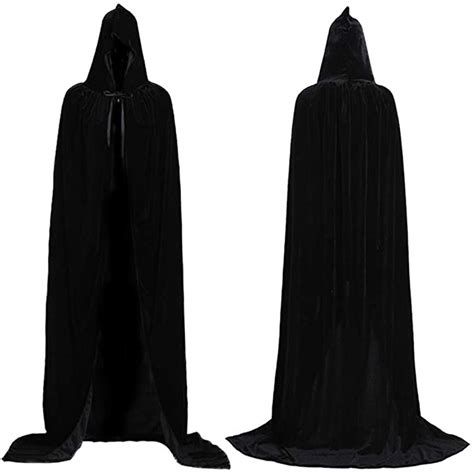 Buy Halloween Cloak Vampire Cape Hooded Robe Cloak Long Velvet Cape