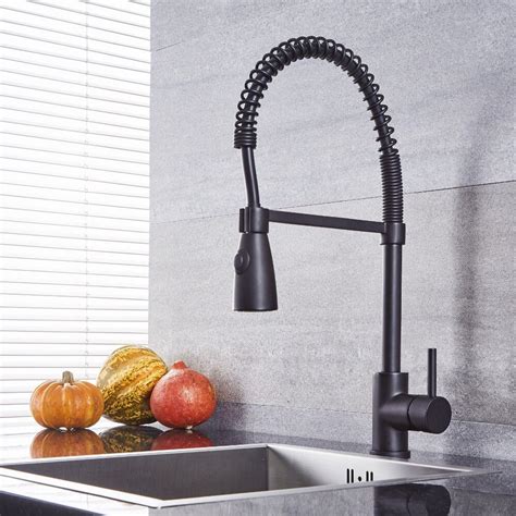 Enjoy free shipping on most stuff, even big stuff. Quest - Black Kitchen Faucet with Spring Spout