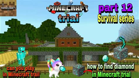 Minecraft Trial Survival Series Part 12 How To Find Diamond