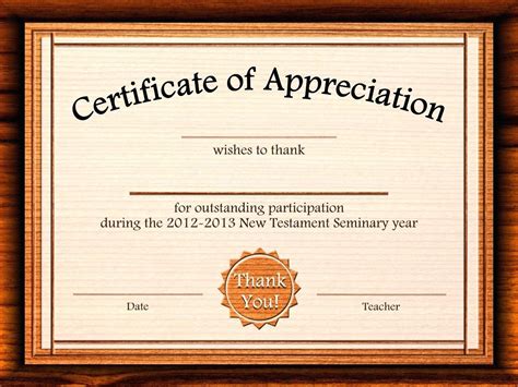 Certificate Of Appreciation Template Word Doc | Mt Home Arts