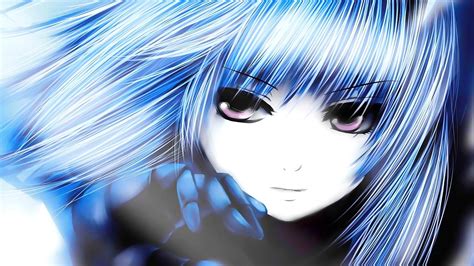 1440x2960 qhd 1440x2560 qhd 1080x1920 full hd 720x1280 hd. Wallpaper : face, illustration, anime girls, blue hair ...