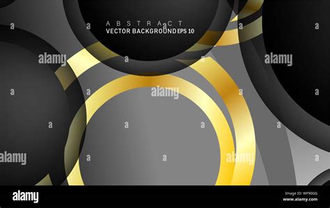 Vector Background Design That Overlaps With Gold Ring Color Gradients
