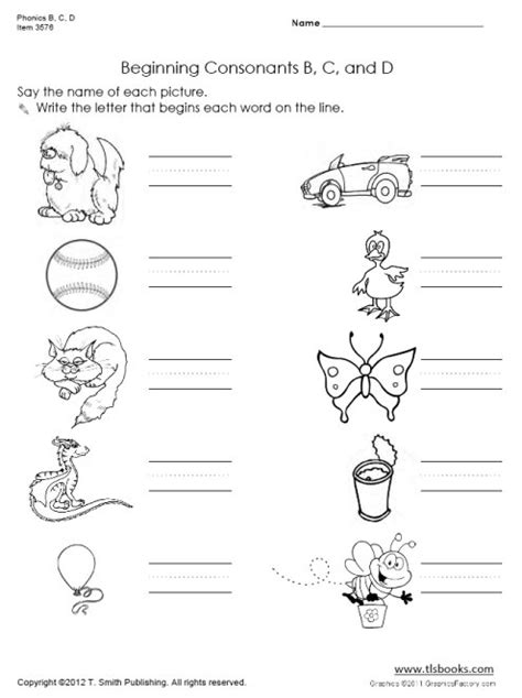 Printable phonics worksheets for kids. 15 Best Images of Beginning Sounds Worksheet Letter B ...