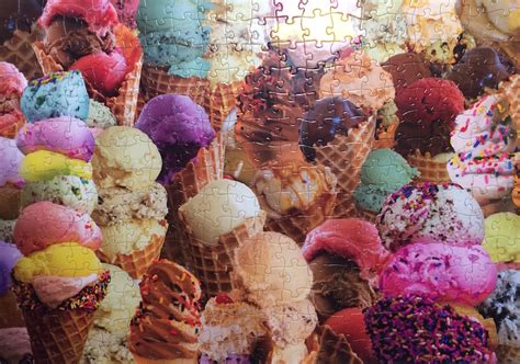 Ice Cream Cones Collage Jigsaw Puzzle