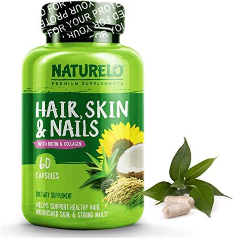 With vitamins c and e, and plenty of biotin, your hair, nails. 60 Capsules - 5000 mcg Biotin, Natural Collagen, Organic ...