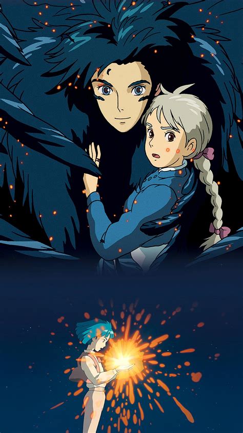 We have 69+ background pictures for you! Howl's Moving Castle (2004) Phone Wallpaper | Moviemania