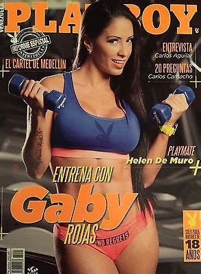 Playboy Venezuela April Cover Gaby Rojas Playmate Helen De Muro Ebay