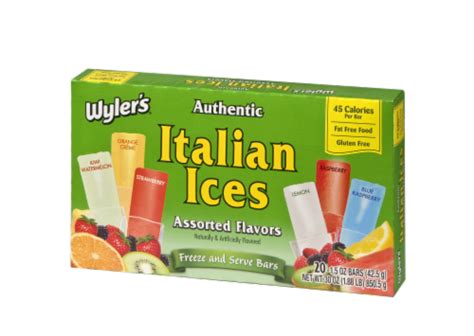 Wyler S Authentic Italian Ice Freezer Bars Ct Oz QFC